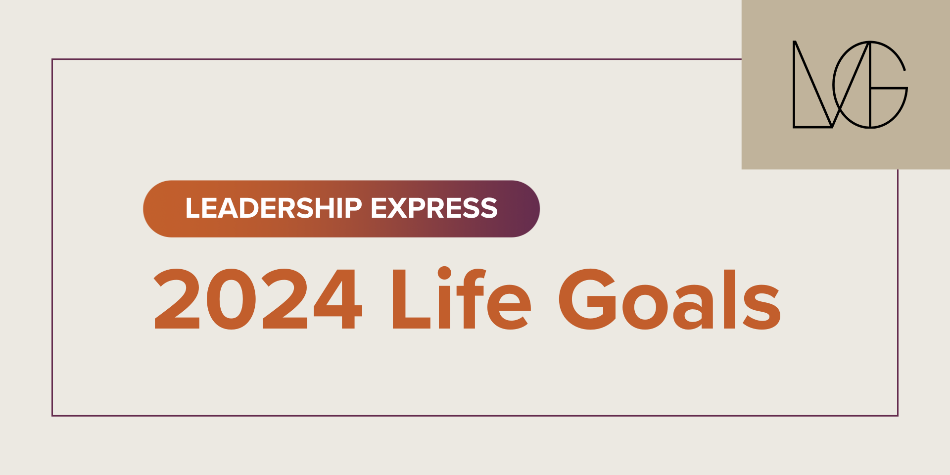 2024 Life Goals